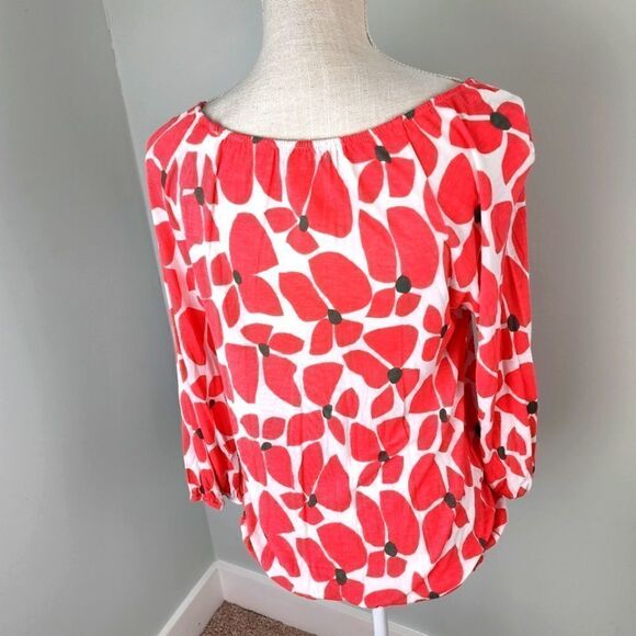 OLD NAVY WOMEN'S ELASTIC WAIST AND ARM CUFFS SCOOP NECK TOP PINK SIZE SMALL - Picture 5 of 7